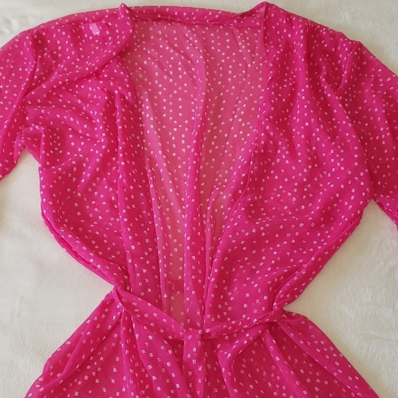 New arrivals! Ruffle Sleeves Pink Cover Up - Picture 7 of 8